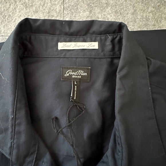 Good Man Brand Long Sleeve Button Down Dress Shirt, Blue, Casual L - Picture 9 of 16